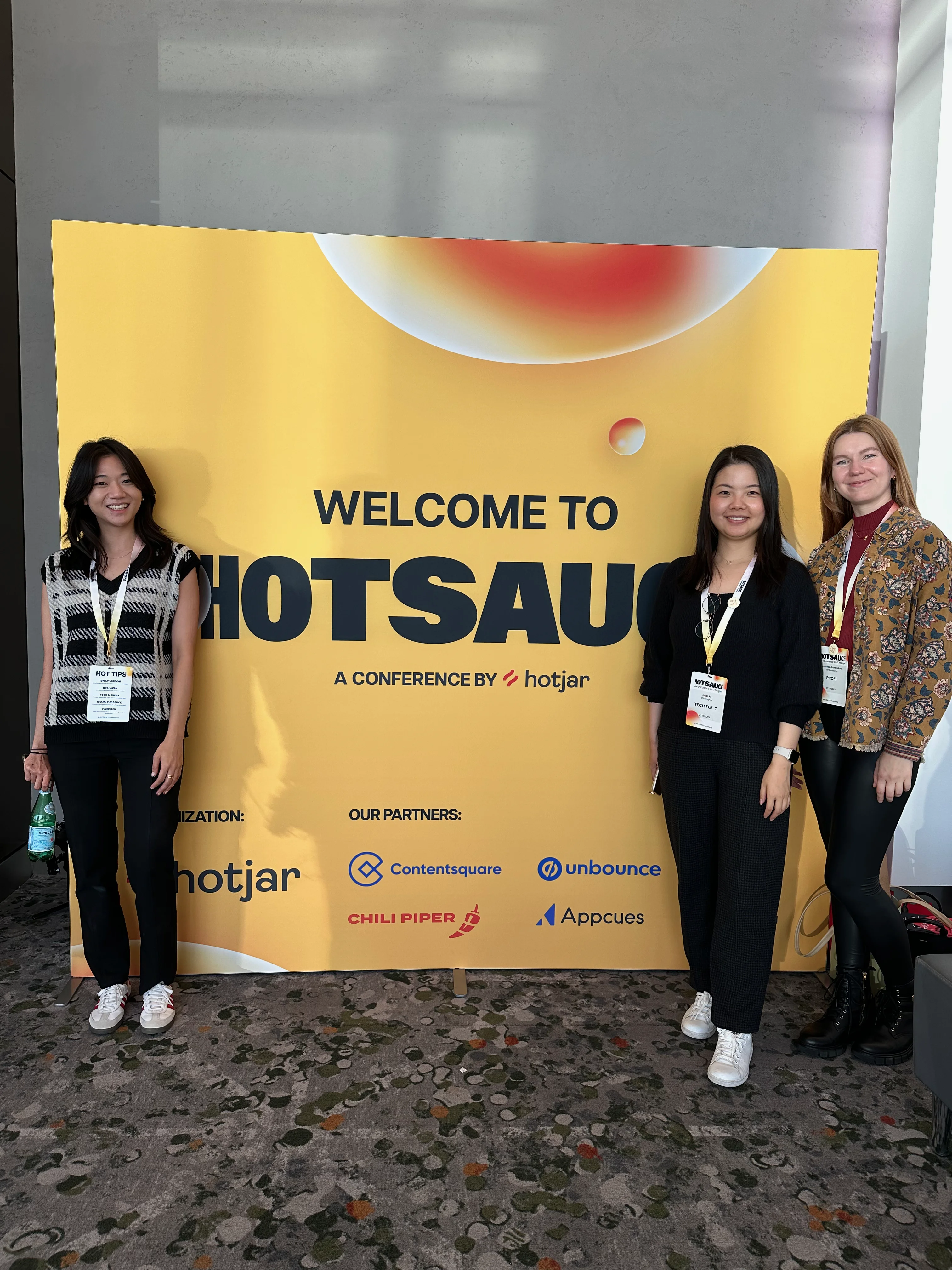 At Hotsauce conference by Hotjar